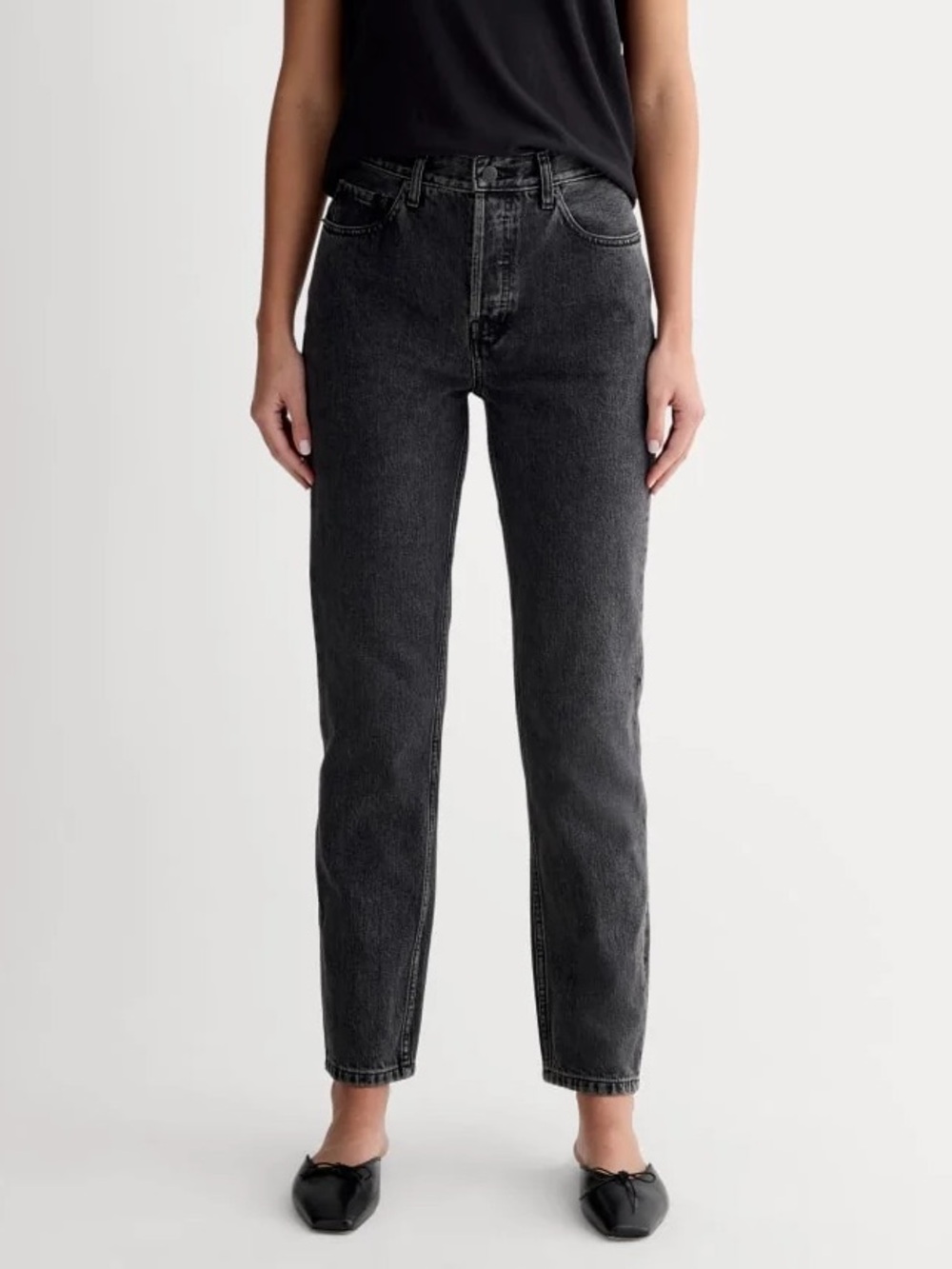 Everlane The 90s' Cheeky Jean in Washed Black Women's Size 30 Regular